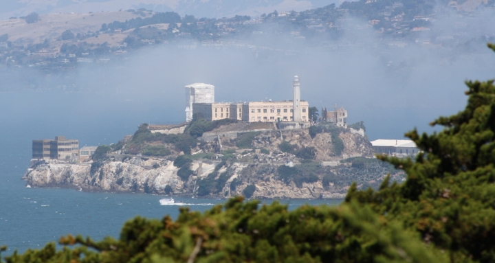 Sehenswürdigkeiten in der USA - Alcatraz in San Francisco im Bundesstaat Kalifornien. Sehenswürdigkeiten in der USA - Alcatraz in San Francisco im Bundesstaat Kalifornien