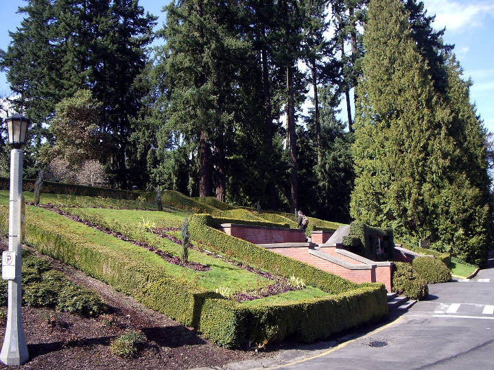 Sehenswürdigkeiten in der USA - Washington Park, Portland main entrance.